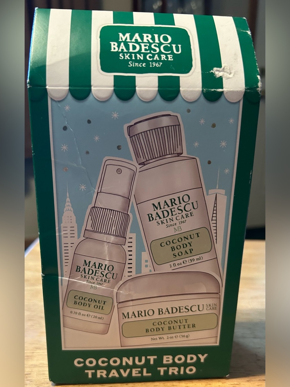 Mario Badescu Coconut Body Travel Trio - Green and White Packaging - Picture 1 of 2